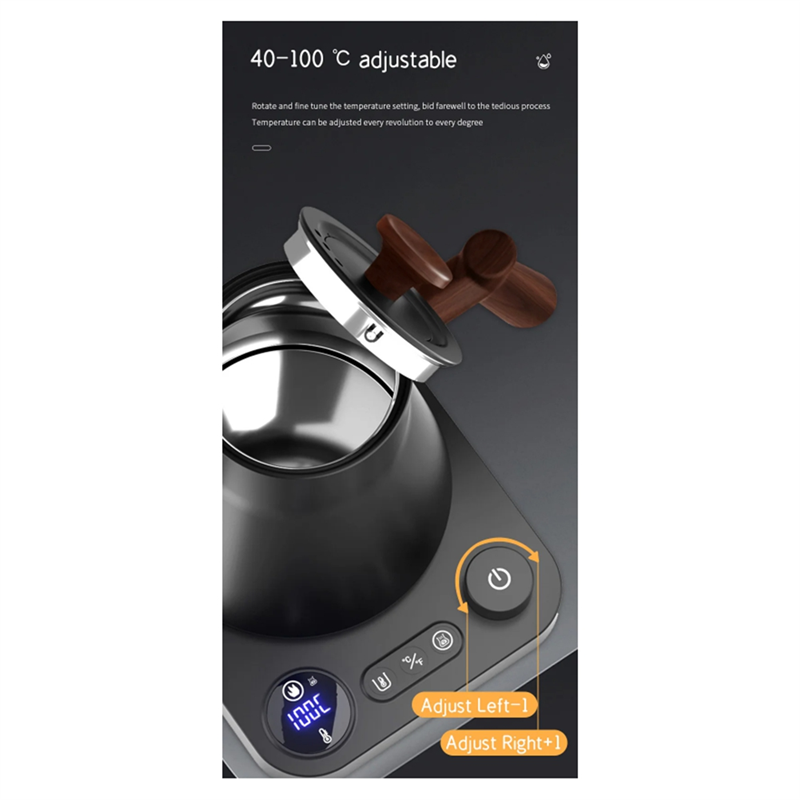 Electric Kettle Gooseneck - 900Ml Gooseneck Electric Kettle Smart Temperature