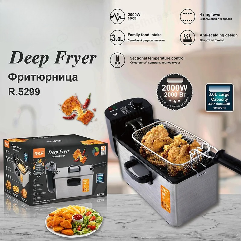 Kitchen Appliances Commercial - Small Electric Deep Fryer for Home