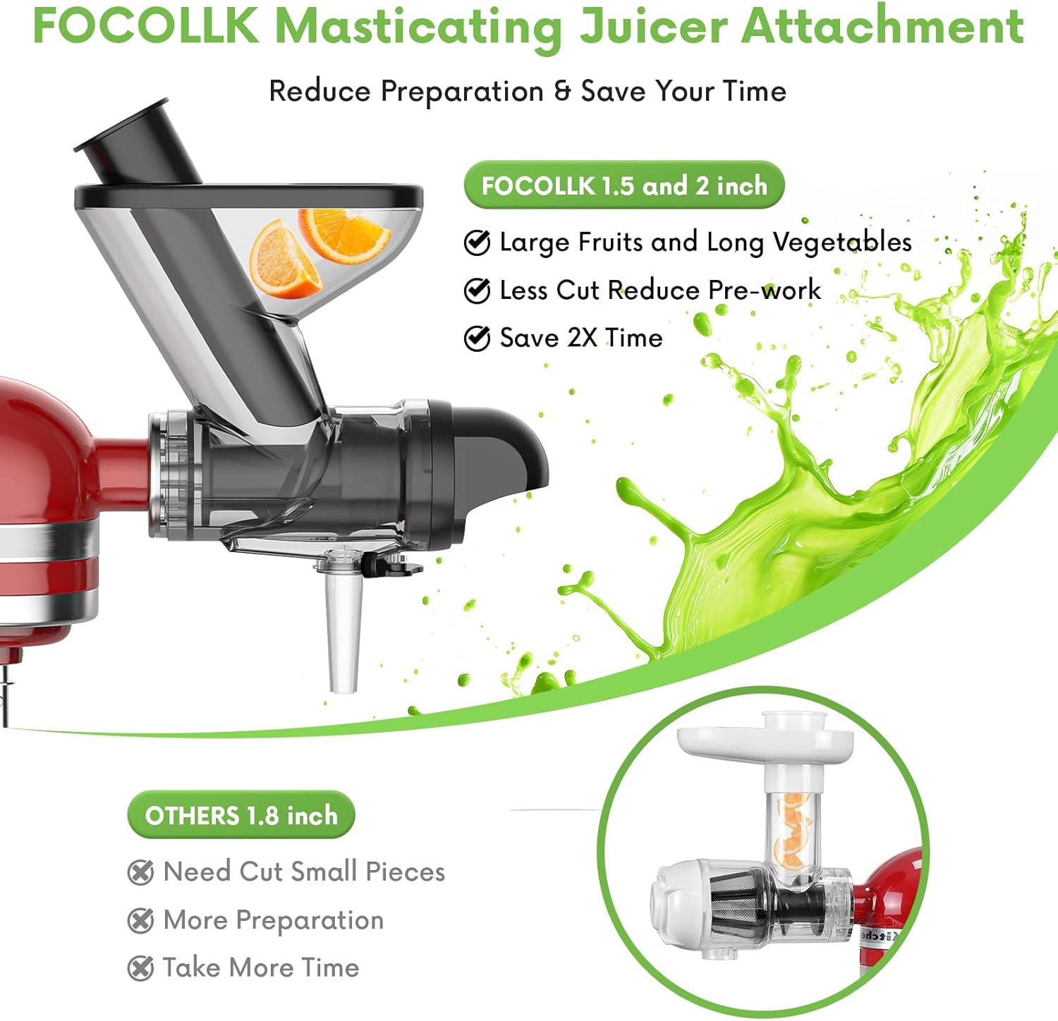 Masticating Juicer Attachment  - огляд і ціна Juicer Cold Press Slow