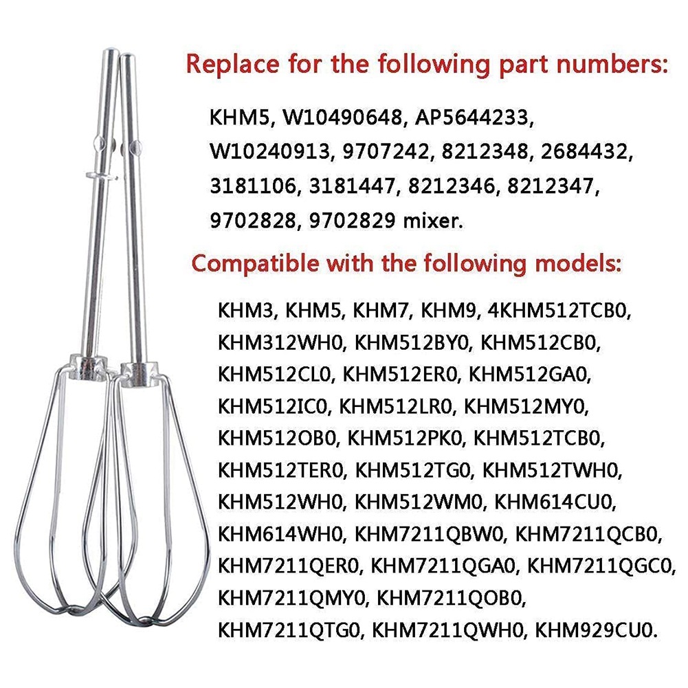 A56P-W10490648 & KHMPW Beaters - огляд і ціна Kitchenaid Mixer Hand Mixer