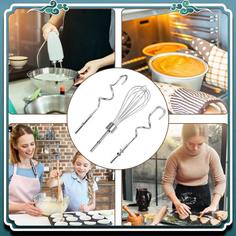 3Pcs For Kitchenaid Whisk Atta - огляд і ціна Kitchenaid Mixer Hand Mixer