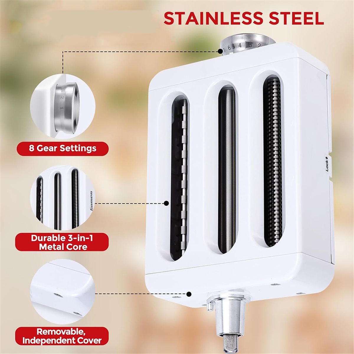 ABSF 3-in-1 Pasta Maker Attach - огляд і ціна Kitchenaid Mixer Hand Mixer
